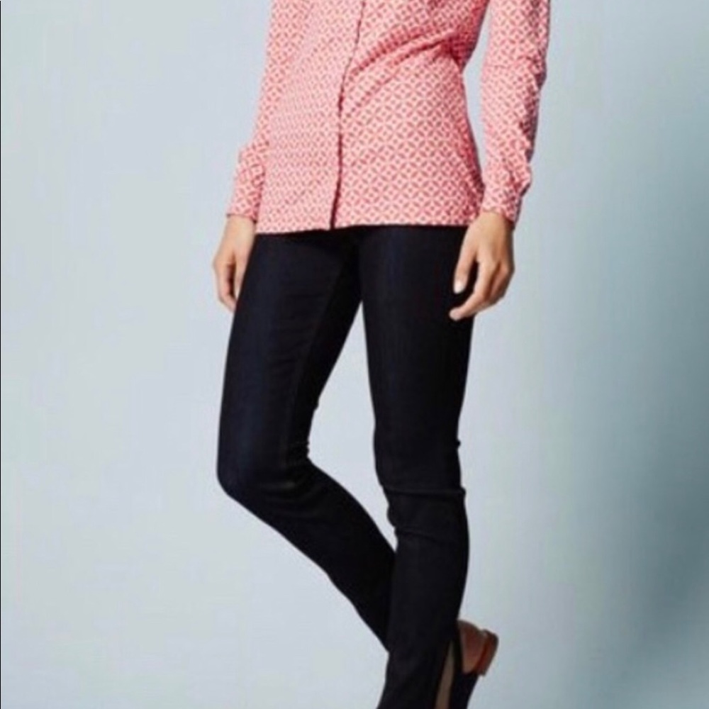 BODEN Geometric Print Button Down Jersey Shirt - Picture 4 of 8